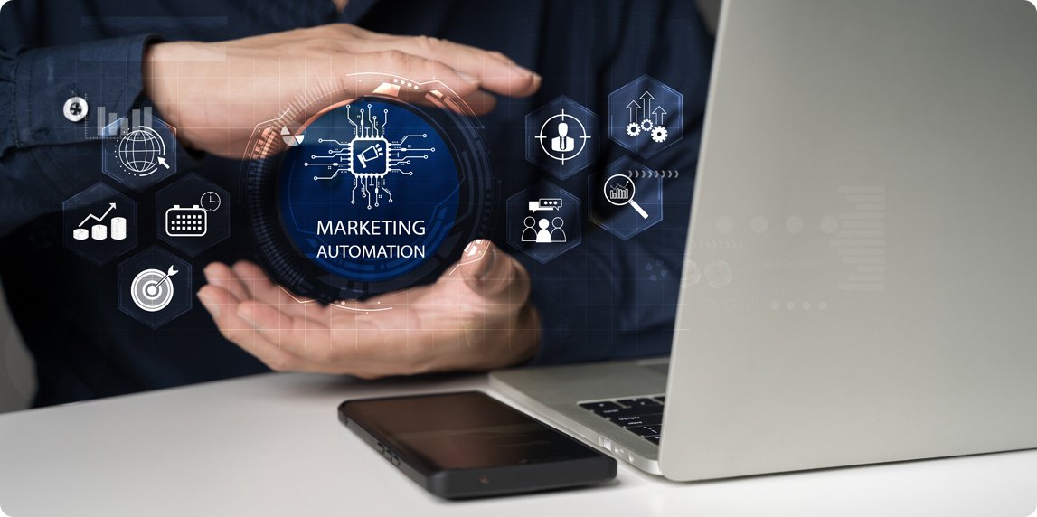 The Future of Digital Marketing in 2025: AI, Voice Search & Automation Trends 8 Marketing automation dashboard workflow and AI-based campaign tools.