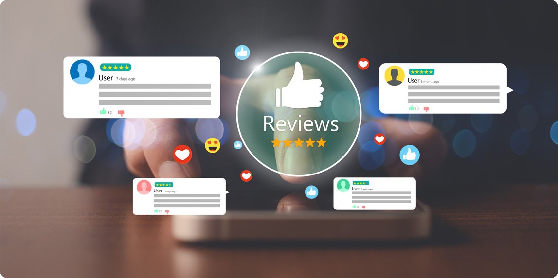 Why Every Brand Needs a Strong Digital Presence - Not Just a Website 7 Customers leaving online reviews and feedback for trusted brands.