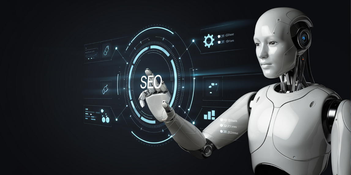 SEO in 2025: Smarter Strategies for Real Results 9 Illustration of human and AI collaboration in SEO, blending automation with creativity for data-driven brand growth.